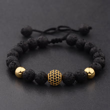 Load image into Gallery viewer, Beaded Bracelet Gold/Black