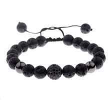 Load image into Gallery viewer, Beaded Bracelet Gold/Black
