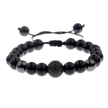 Load image into Gallery viewer, Beaded Bracelet Gold/Black