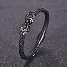Load image into Gallery viewer, Skeleton Leather Bracelet