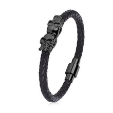 Load image into Gallery viewer, Skeleton Leather Bracelet