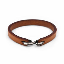 Load image into Gallery viewer, Black/Brown  Leather Hook Bracelet