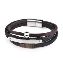 Load image into Gallery viewer, Braided Leather Bracelet