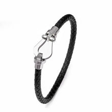 Load image into Gallery viewer, White Leather Bracelet