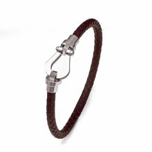 Load image into Gallery viewer, White Leather Bracelet