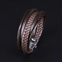 Load image into Gallery viewer, Braided Leather Bracelet