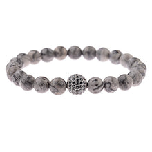 Load image into Gallery viewer, Beaded Bracelet Gold/Black