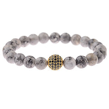 Load image into Gallery viewer, Beaded Bracelet Gold/Black