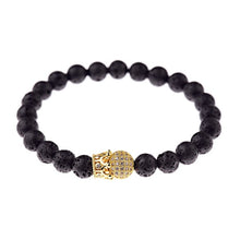 Load image into Gallery viewer, Beaded Bracelet Gold/Black