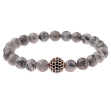Load image into Gallery viewer, Beaded Bracelet Gold/Black