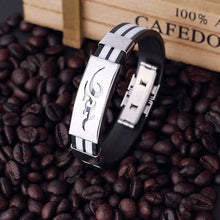 Load image into Gallery viewer, Black Color Lion Bracelets